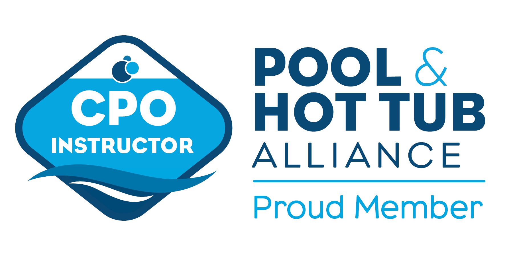 Logo of the Pool & Hot Tub Alliance with a blue and white color scheme.